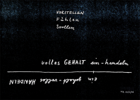 Postkarte Gehaltvolles Handeln